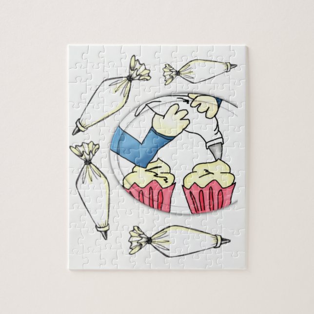 Jigsaw Puzzle Cake Decorator (Vertikal)