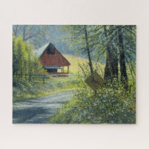 Jigsaw Puzzle "Deer Crossing"