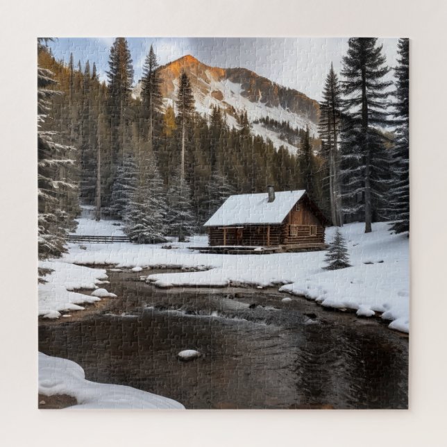Jigsaw-Puzzle des Berges CABIN Puzzle (Vertikal)