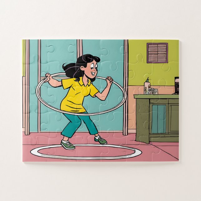 Jigsaw-Puzzle des Kindes mit Geschenkboxen Puzzle (Horizontal)