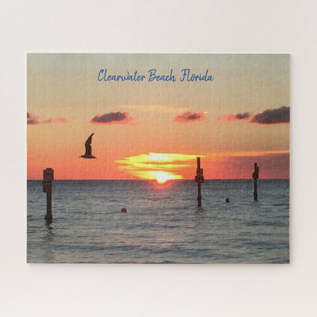 Jigsaw Puzzle eines Sonnenuntergangs am Clearwater (Horizontal)