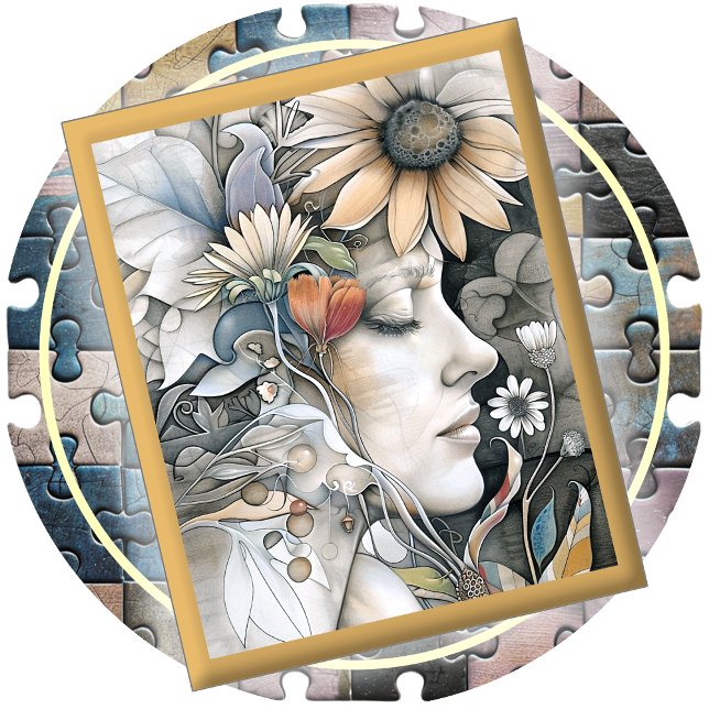 JIGSAW PUZZLE - Flower Girl #1 (Von Creator hochgeladen)