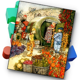 JIGSAW PUZZLE - Gemüsegarten - Vintag
