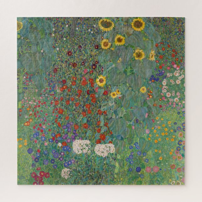 JIGSAW PUZZLE: GUSTAV KLIMT: FARM GARDEN PUZZLE (Vertikal)