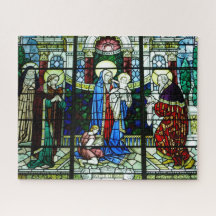 Jigsaw Puzzle: Jesus & Mary gestanztes Glas