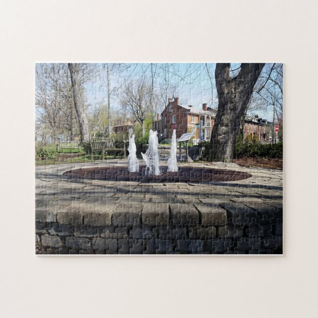 Jigsaw Puzzle - Kingston Ontario Park Fountain (Horizontal)
