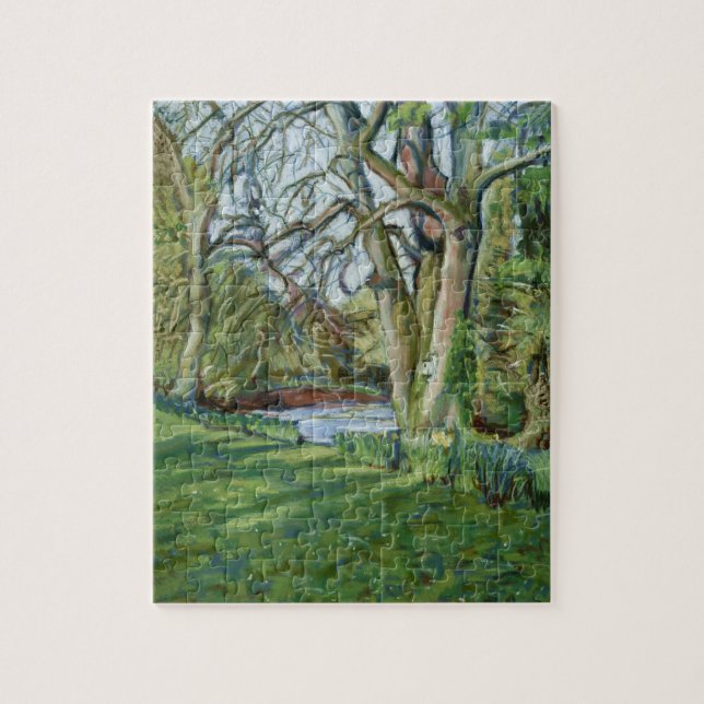 Jigsaw Puzzle mit Spring Landschaft (Vertikal)