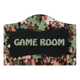 Jigsaw Puzzle Novelty Game Room Türschild