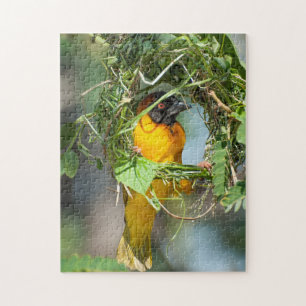 Jigsaw Puzzle of a Weaver Bird
