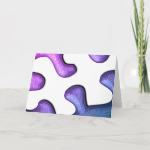 Jigsaw Puzzle Piece Grußkarte Karte