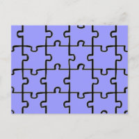 Jigsaw Puzzle Pieces Muster CUSTOM FARBE