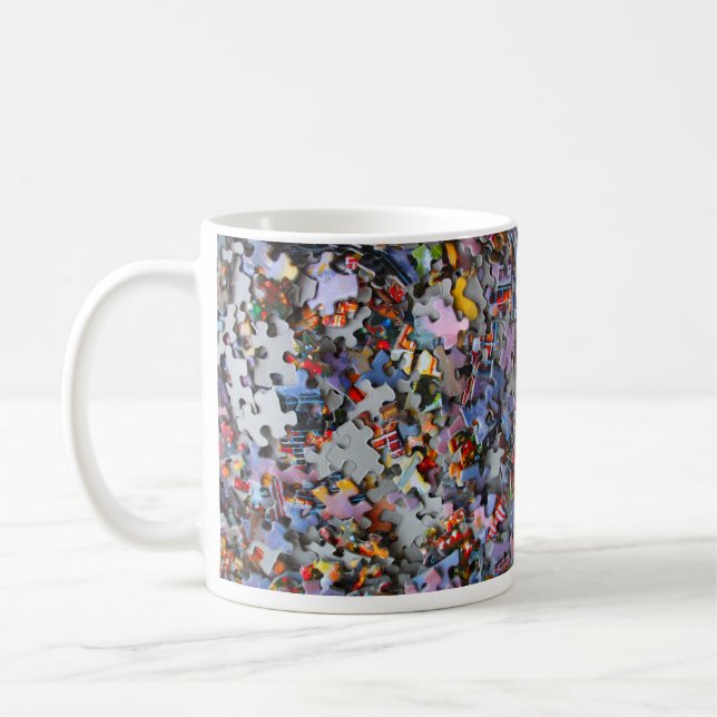 Jigsaw Puzzle Pieces Tasse (Links)