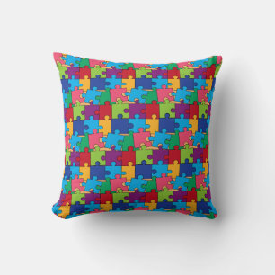 Jigsaw Puzzle Pieces Throw Kissen