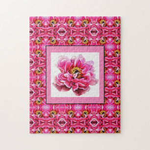 Jigsaw Puzzle Pink Peony