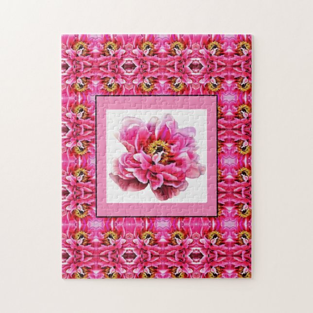 Jigsaw Puzzle Pink Peony (Vertikal)