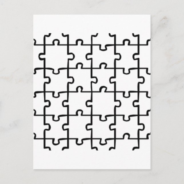Jigsaw Puzzle Postkarte (Vorderseite)