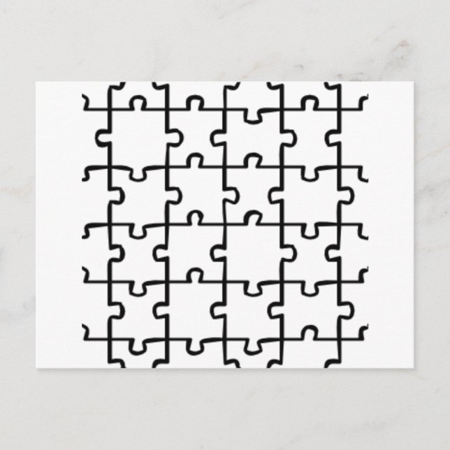 Jigsaw Puzzle Postkarte (Vorderseite)