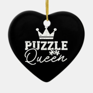 Jigsaw Puzzle Queen Keramik Ornament