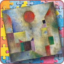 JIGSAW PUZZLE - "Red Balloon" - Paul Klee Art Imag
