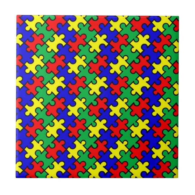 Jigsaw Puzzle Seamless Pattern-22675 Fliese (Vorderseite)