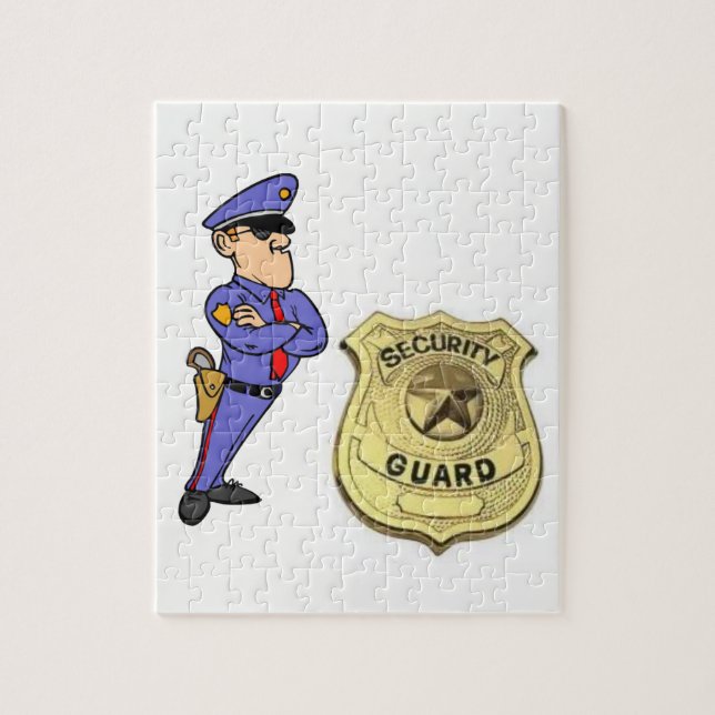 Jigsaw Puzzle Security Guard (Vertikal)