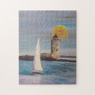 Jigsaw Puzzle Segelboot von JP Denyer