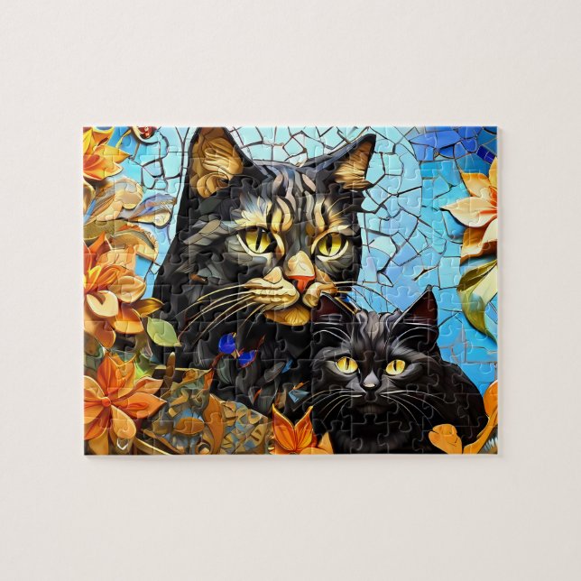 Jigsaw Puzzle Sets von Mosaikkatzen (Horizontal)