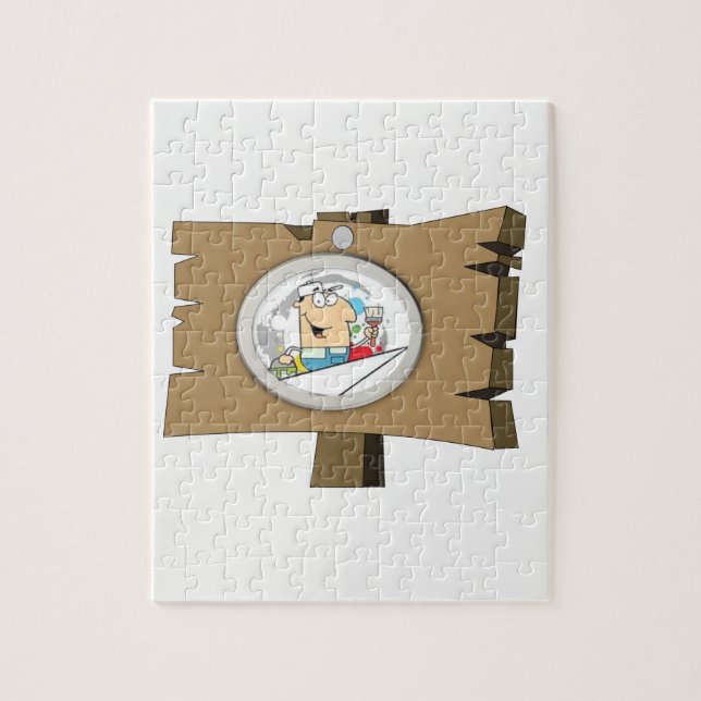 Jigsaw Puzzle Signman (Vertikal)