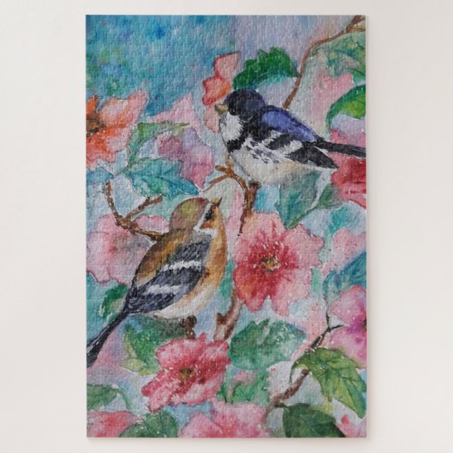 Jigsaw Puzzle Spring Birds (Vertikal)