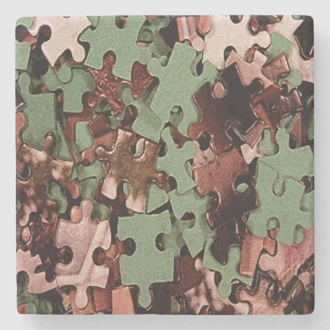 Jigsaw Puzzle Steinuntersetzer (Vorderseite)