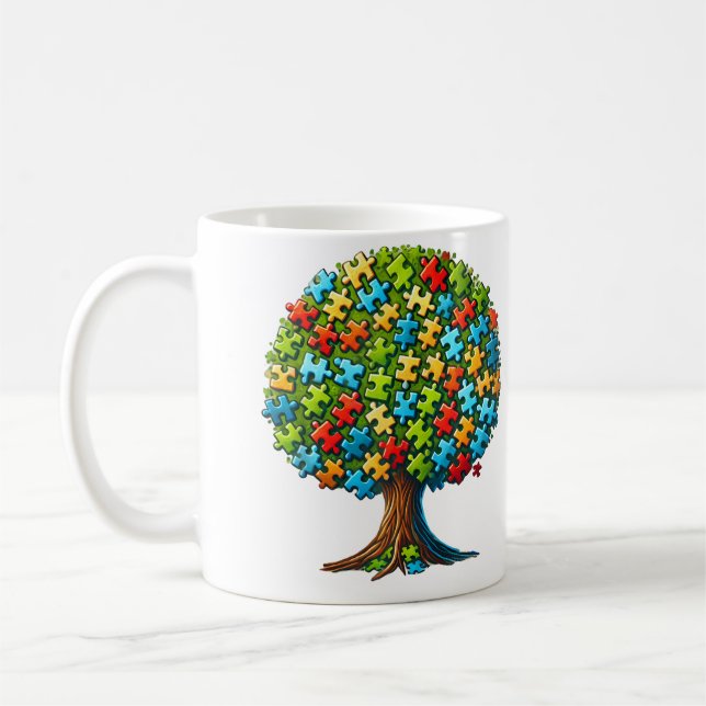 Jigsaw Puzzle Tree Kaffeetasse (Links)