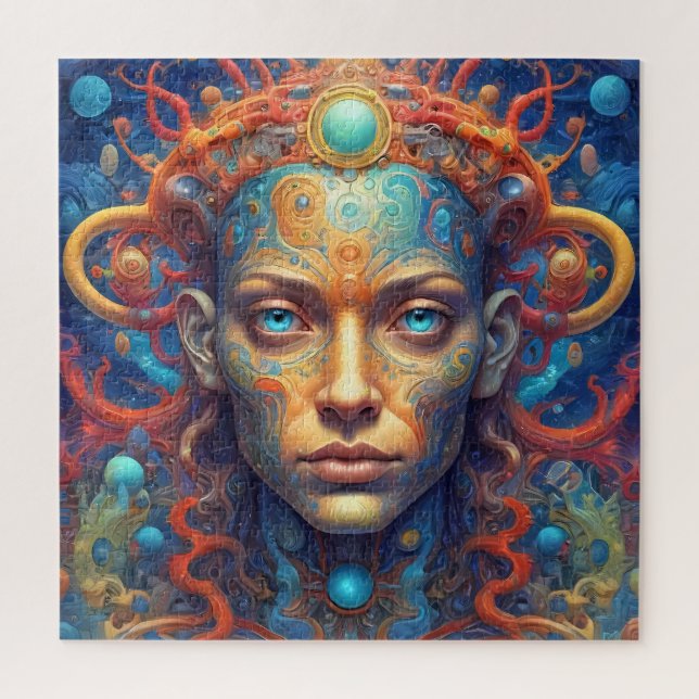 Jigsaw Puzzle von Fantasy-Porträt eines Mädchens (Vertikal)