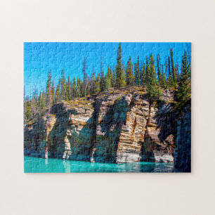 Jigsaws Athabasca River Jasper Canada. Puzzle