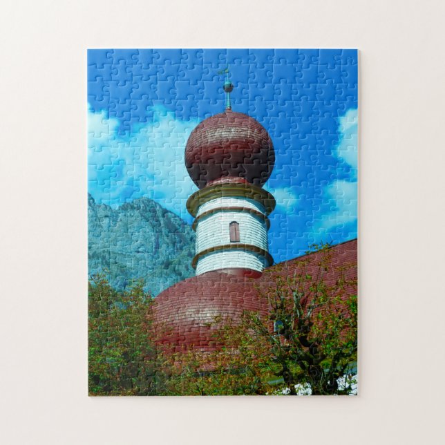 Jigsaws Bartholomä St King Berchtesgadener. Puzzle (Vertikal)