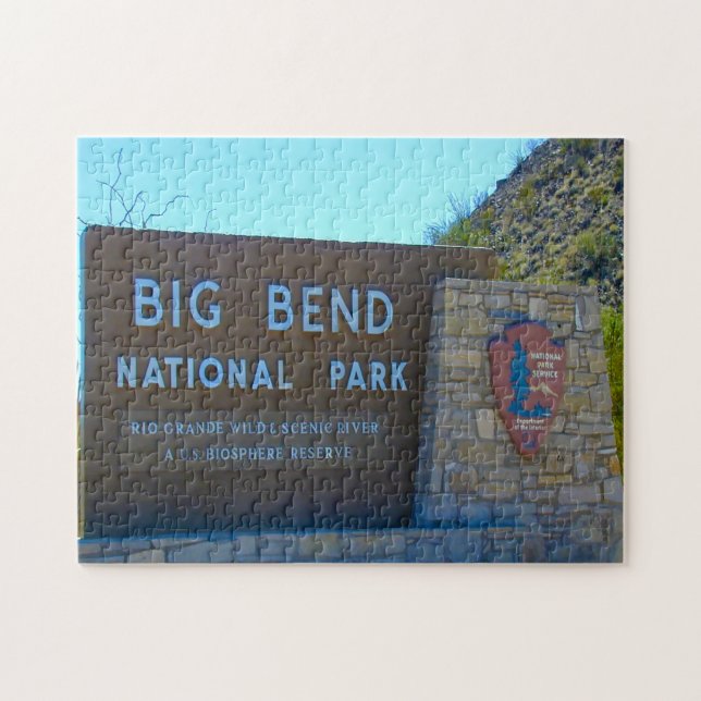 Jigsaws Big Bend Nationalpark Texas. Puzzle (Horizontal)