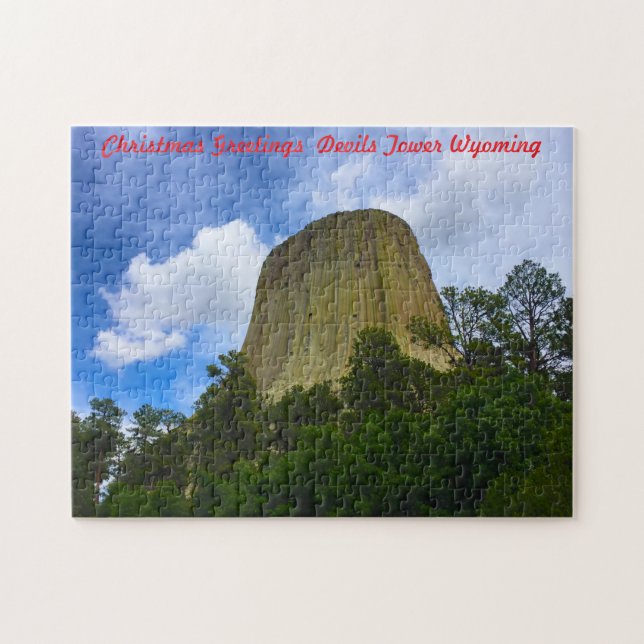 Jigsaws Devils Tower Wyoming USA. Puzzle (Horizontal)
