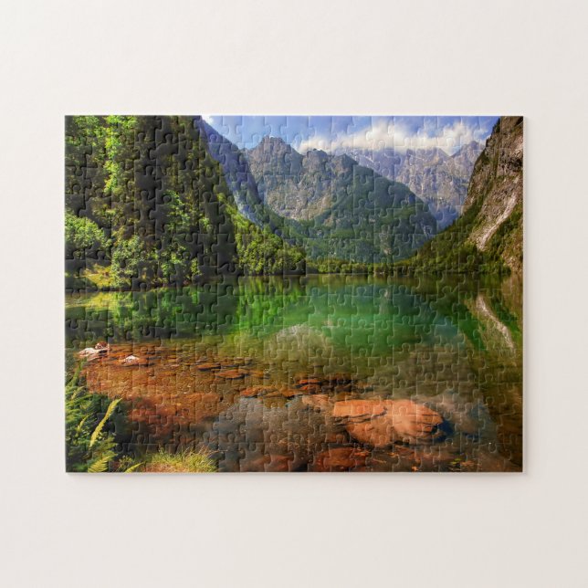 Jigsaws Königssee Bayern. Puzzle (Horizontal)
