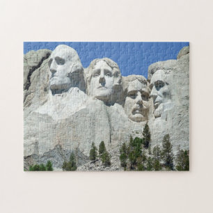 Jigsaws Mount Rushmore. Puzzle