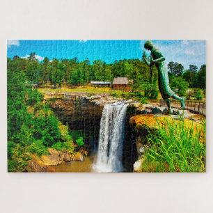 Jigsaws Noccaulula Falls Alabama. Puzzle