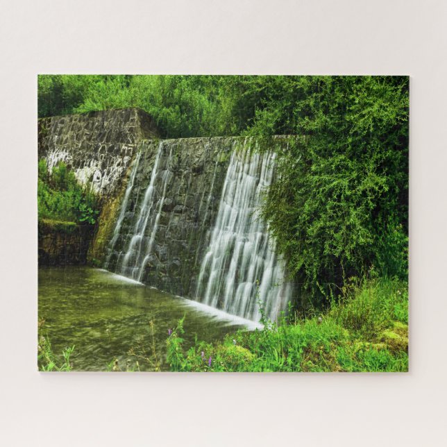 Jigsaws Polen Malopolska Lukowica Wasserfall. Puzzle (Horizontal)