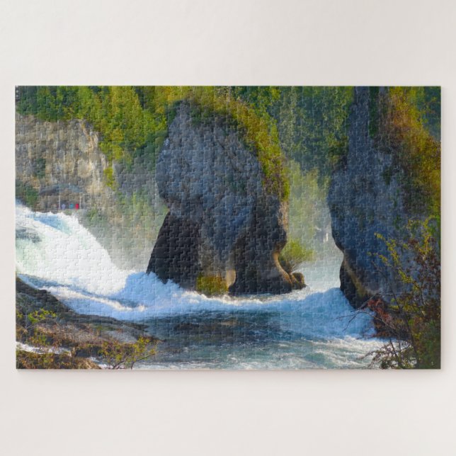 Jigsaws Rhine Falls Germany. Puzzle (Horizontal)