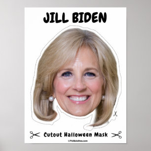 Jill Biden Halloween Mask Poster