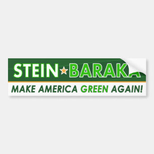 Jill Stein/Baraka - grüner Party-Autoaufkleber Autoaufkleber