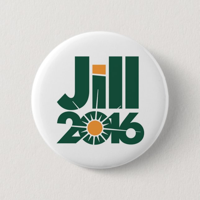 Jill Stein für Präsidenten 2016 Knopf Button (Vorderseite)