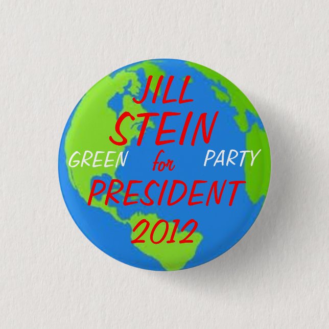 Jill Stein für Präsidentenknopf Button (Vorderseite)