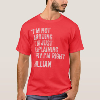 Jillian Zitat Lustiger Geburtstag Benutzerdefinier T-Shirt