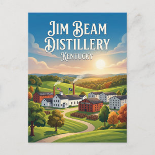 Jim Beam Destillerie Kentucky Postkarte