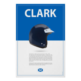 Jim Clark Helmet Poster