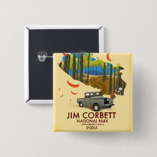 Jim Corbett Nationalpark, Bundesstaat Uttarakhand Button