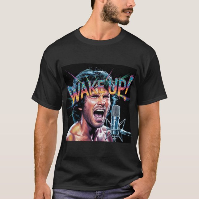 Jim Morrison "Wake Up!" Tee Shirt (Vorderseite)